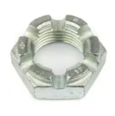 Matice M24x2 korunková zinkovaná nízká