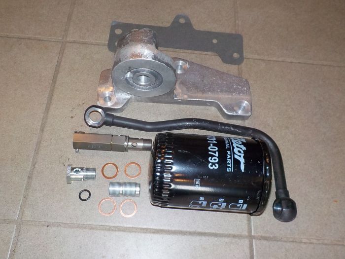 Sada přestavby olejového čističe (sítka) na plnoprůtokový filtr