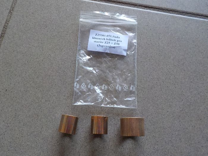 Sada kluzných ložisek startéru