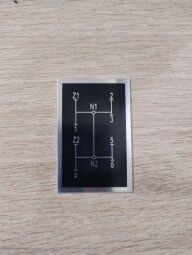 Štítek řazení rychlosti hliník