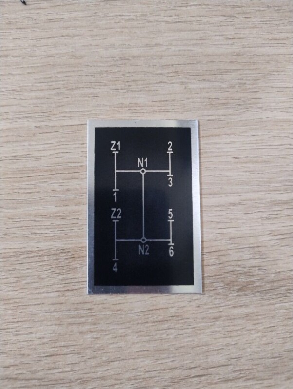 Štítek řazení rychlosti hliník