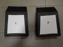 Levé a pravé zadní sedátko černé