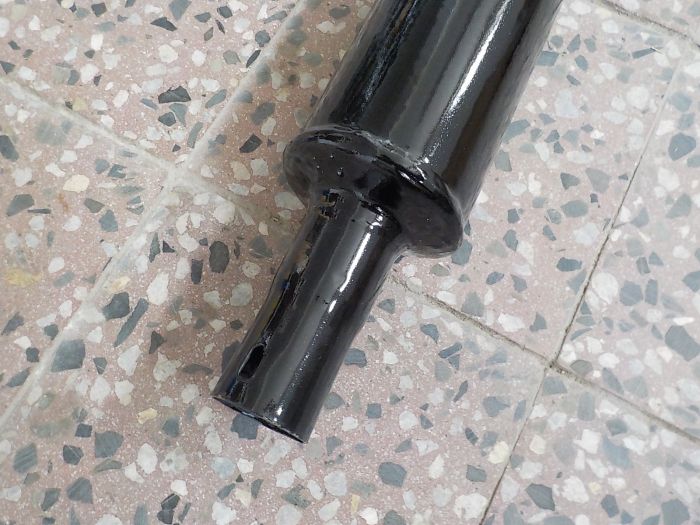 Tlumič výfuku smaltovaný - délka 130 cm