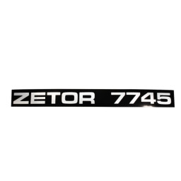 Nápis Zetor 7745 levý