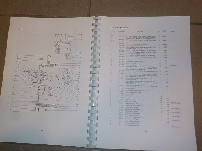 Katalog náhradních dílů Zetor 50 Super