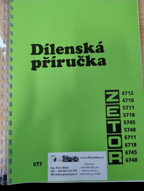Dílenská příručka pro Zetor 4712-6748