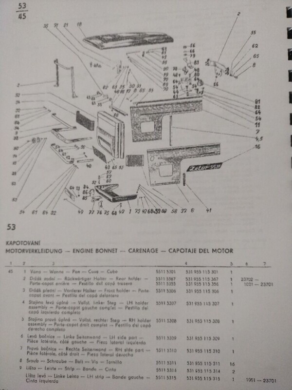 Katalog náhradních dílů Zetor 5511-5645