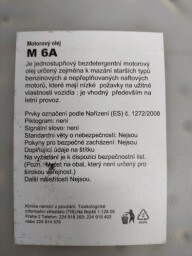 Motorový olej M6A Paramo 10 L