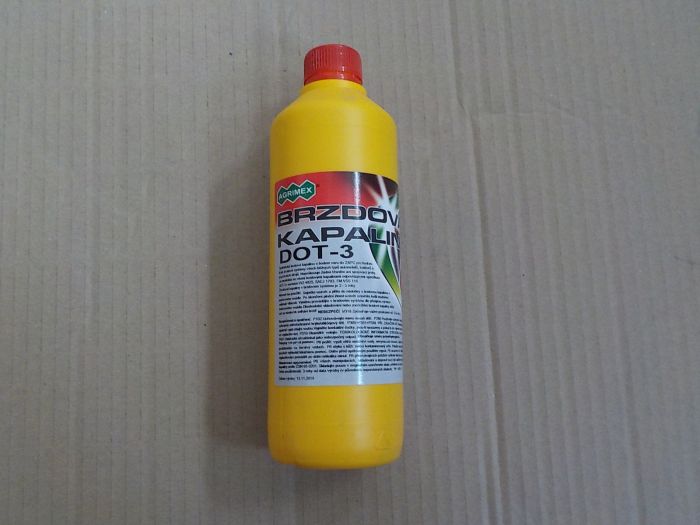 Brzdová kapalina 0,5 litru DOT-3