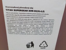 Převodový olej 3 L Fuchs Titan Supergear MC 80W90
