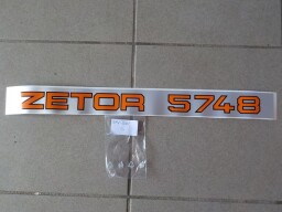 Nápis Zetor 5748 levý