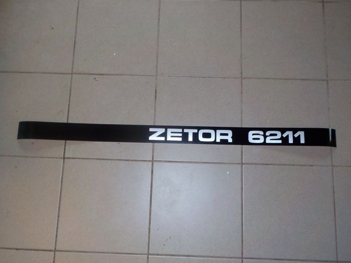 Nápis Zetor 6211 pravý