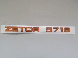 Nápis Zetor 5718