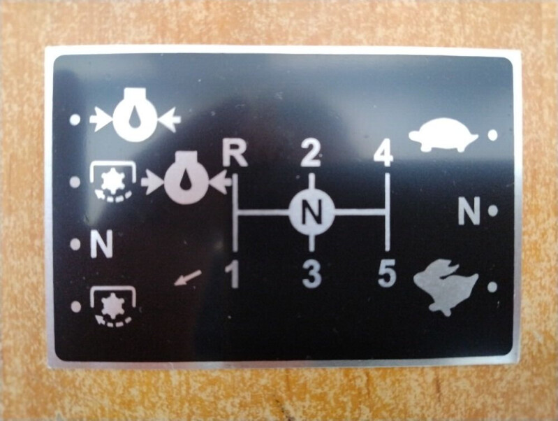 Štítek schéma řazení - hliníkový