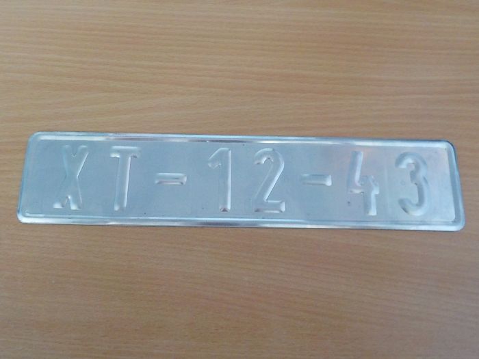 SPZ dle zadání - přední