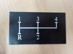 Štítek řazení hliníkový