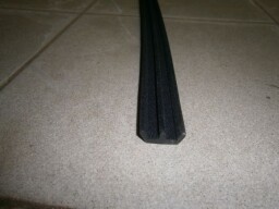 Těsnění posuvného okna kabiny - sametka