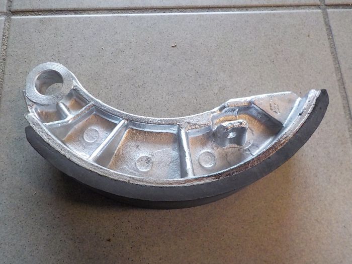 Brzdová čelist česká velká - délka obložení 25 cm - Z5911 - 7745