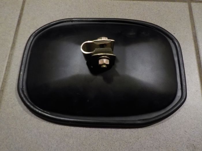 Zpětné zrcátko kovové oblé