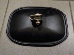 Zpětné zrcátko kovové oblé